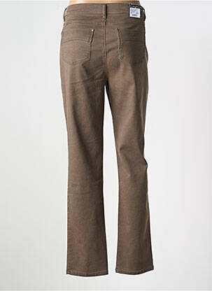 Pantalon drept elasticitate mărime normală maro DIRTY WASH femeie