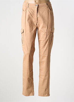 Pantalon cargo țesătură poplin mărime normală bej BETTY BARCLAY femeie