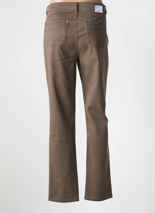 Pantalon drept maro DIRTY WASH femeie