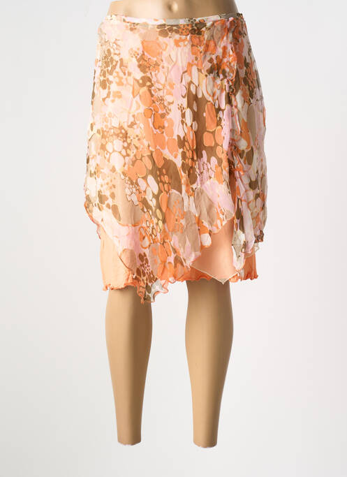 Fustă midi portocaliu O.K.S femeie