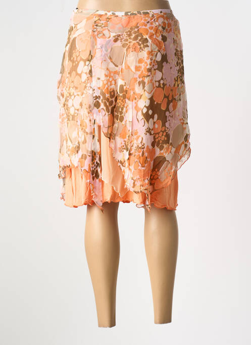 Fustă midi portocaliu O.K.S femeie