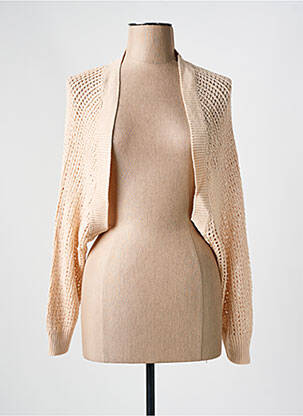 Vestă cu mâneci lungi bej NEKANE femeie