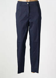 Pantalon chino țesătură poplin mărime normală albastru GERRY WEBER femme