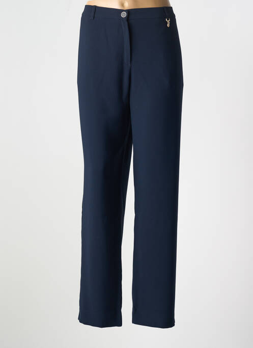 Pantalon drept albastru CHRISTINE LAURE femeie