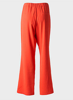 Pantalon drept talie elastică portocaliu SIGNE NATURE femeie