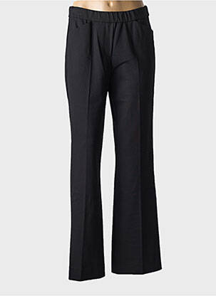 Pantalon drept talie elastică negru GARDEUR femeie