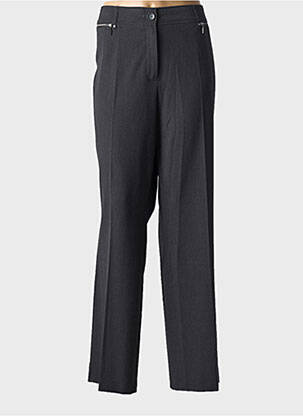 Pantalon drept închidere cu fermoar sub clapetă cu nasturi gri GERRY WEBER femeie