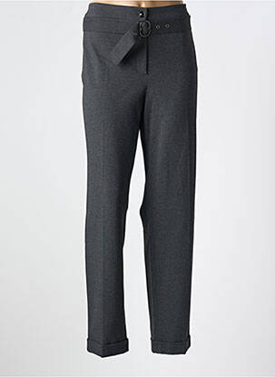 Pantalon drept închidere cu fermoar sub clapetă cu nasturi gri GERRY WEBER femeie