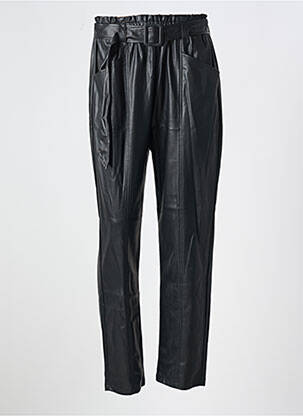Pantalon drept talie elastică negru LIU  JO femeie