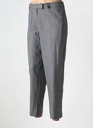 Pantalon drept închidere cu fermoar sub clapetă cu cârlig gri GERRY WEBER femme