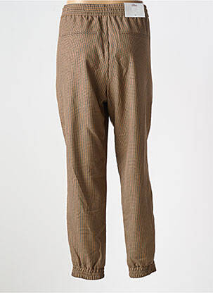 Pantalon drept talie elastică bej S.OLIVER femeie