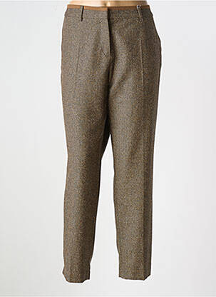 Pantalon drept închidere cu fermoar sub clapetă cu cârlig maro GERRY WEBER femeie