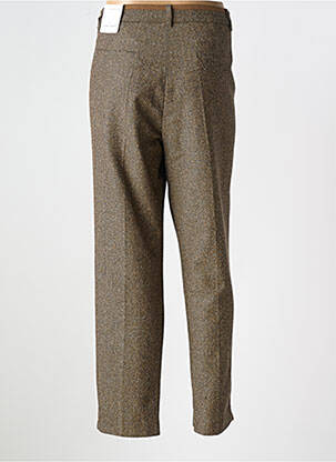 Pantalon drept închidere cu fermoar sub clapetă cu cârlig maro GERRY WEBER femeie