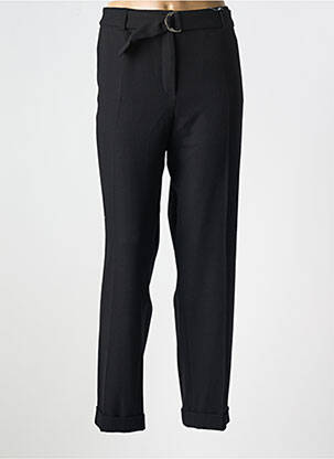 Pantalon drept închidere cu fermoar sub clapetă cu nasturi negru GERRY WEBER femeie