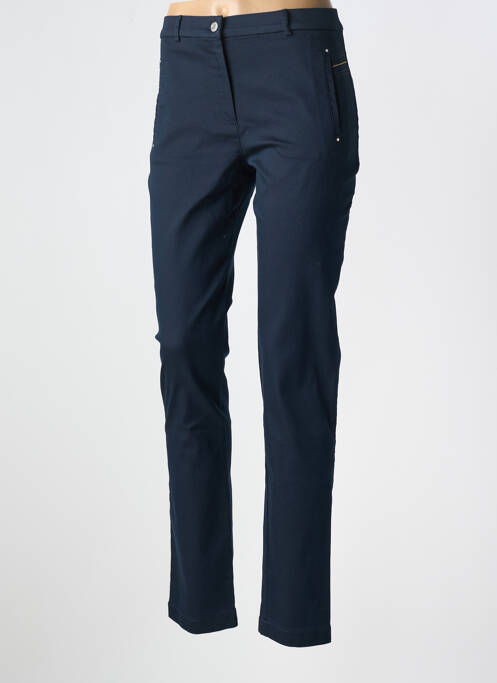 Pantalon slim albastru CHRISTINE LAURE femeie