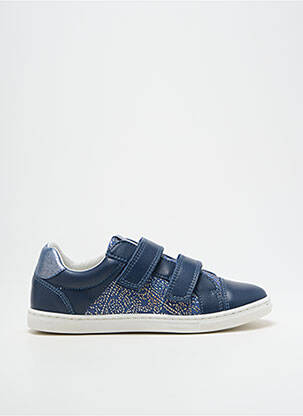 Adidași material neted vârf rotund albastru TELYOH fată