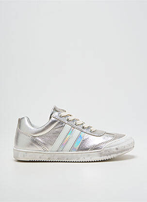 Adidași material neted vârf rotund argintiu TELYOH copil