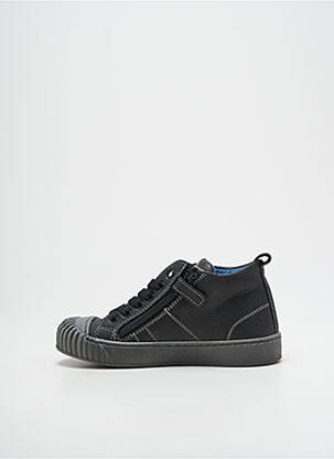 Adidași țesătură satinată vârf rotund negru POLDINO băiat