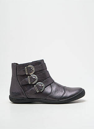 Botine/ghete material neted platformă gri KICKERS fată