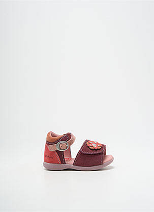 Sandale/pantofi decupați material neted platformă violet KICKERS fată
