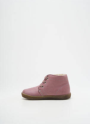 Botine/ghete material neted vârf rotund violet FALCOTTO fată