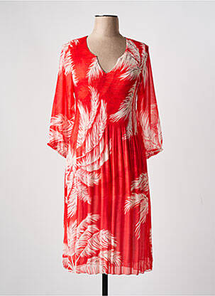 Rochie midi portocaliu HALOGENE femeie