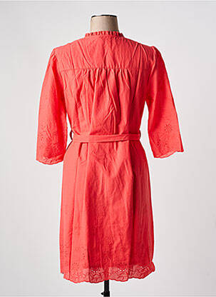 Rochie midi mâneci lungi mâneci lungi roz JULIE GUERLANDE femeie