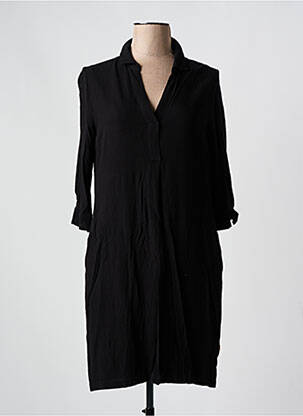 Rochie midi mâneci 3/4 mâneci 3/4 negru ROBE LEGERE BY VERA MONT femeie