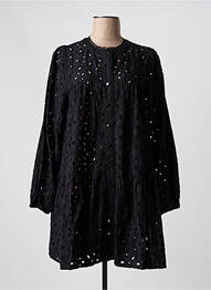 Rochie midi mâneci lungi mâneci lungi negru KAFFE femeie