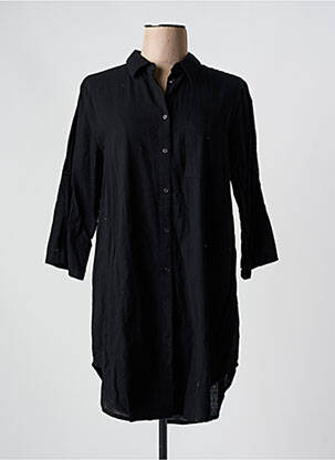 Rochie midi mâneci 3/4 mâneci 3/4 negru KAFFE femeie