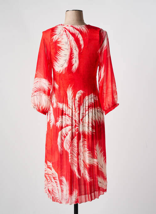 Rochie midi portocaliu HALOGENE femeie