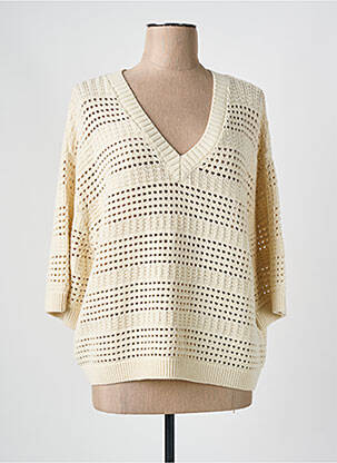 Pulover bej KAFFE femeie