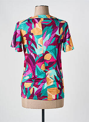 Tricou guler în v mâneci scurte violet JULIE GUERLANDE femeie