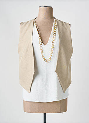 Top bej BRIEFLY femeie