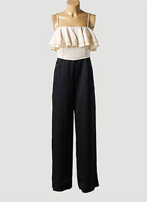 Salopetă-pantalon țesătură crep bretele subțiri negru ELLI WHITE femeie