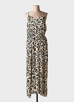 Rochie lungă bej ICHI femeie