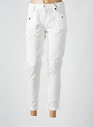 Pantalon 7/8 elasticitate mărime normală alb EVA KAYAN femme