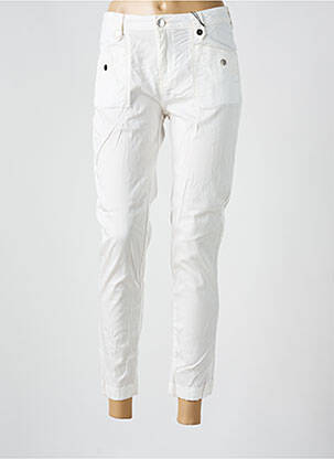 Pantalon 7/8 alb EVA KAYAN femeie