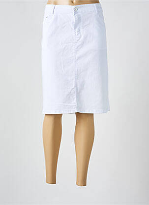 Fustă midi alb VOGGO femeie