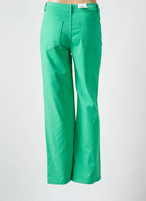 Blugi cu croială dreaptă verde C'EST BEAU LA VIE femeie