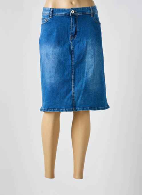 Fustă midi albastru VOGGO femeie