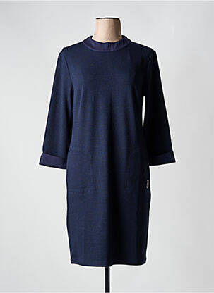 Rochie midi mâneci 3/4 mâneci 3/4 albastru BARBARA LEBEK femeie