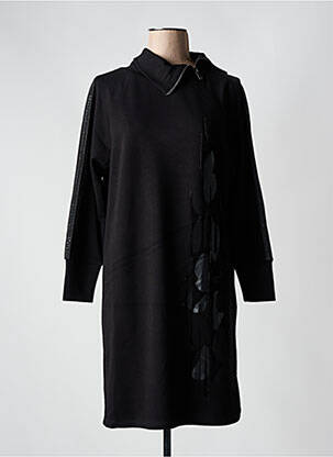 Rochie midi mâneci lungi mâneci lungi negru BARBARA LEBEK femeie