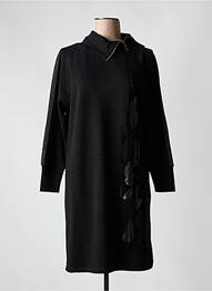 Rochie midi mâneci lungi mâneci lungi negru BARBARA LEBEK femme