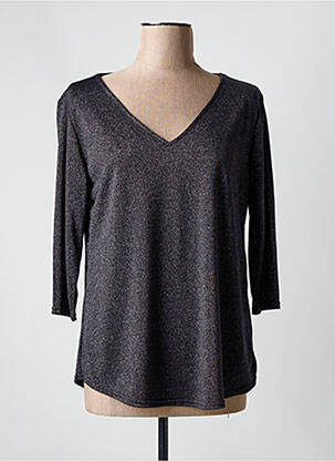 Tricou mâneci 3/4 mâneci 3/4 gri HALOGENE femeie