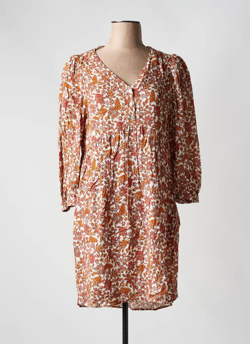 Rochie midi portocaliu C'EST BEAU LA VIE femeie