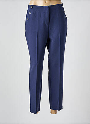 Pantalon slim buzunare albastru JULIE GUERLANDE femeie