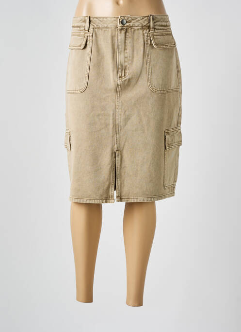 Fustă midi gri KAFFE femeie