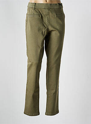 Jegging țesătură denim talie înaltă verde JULIE GUERLANDE femeie