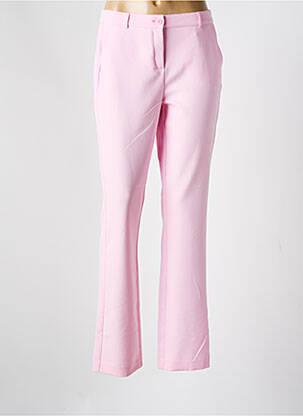 Pantalon drept roz FRANK WALDER femeie